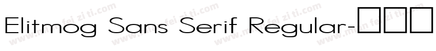 Elitmog Sans Serif Regular字体转换